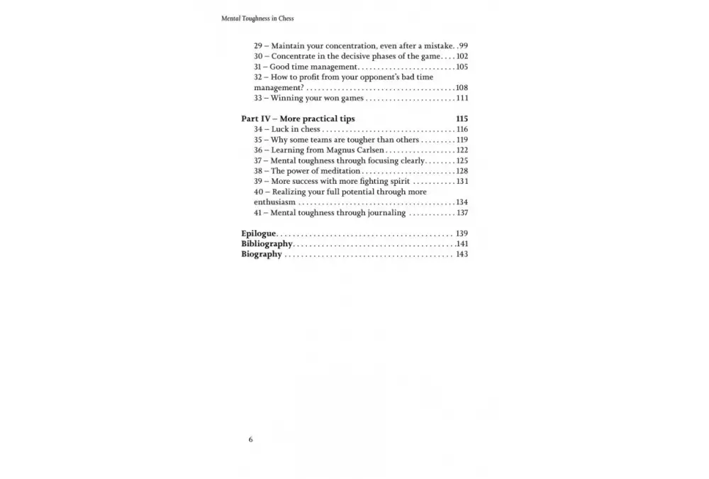 Mental Toughness in Chess